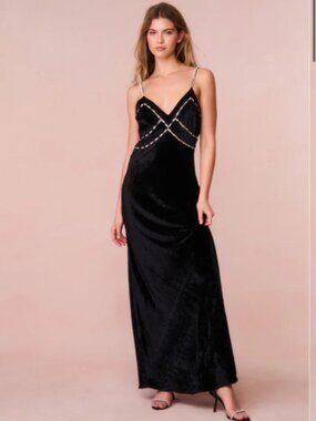 LoveShackFancy Corrino Velvet Dress NWT